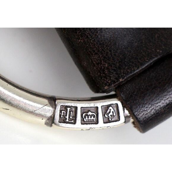 Ralph Lauren BRAIDED BROWN GENUINE LEATHER 2\